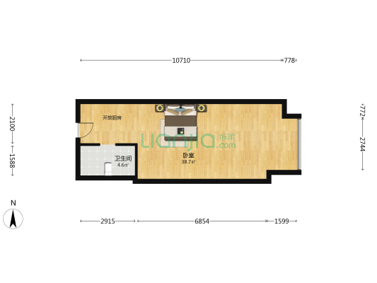 融恩·星光荟 1室0厅1卫 66平方