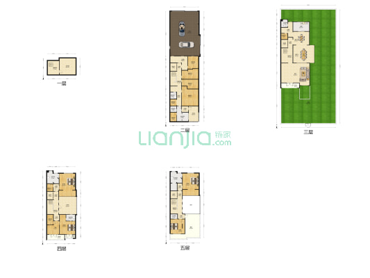 若耶紫竹苑 5室3厅8卫 442平方