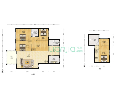 环宇小区 5室2厅3卫 160平方