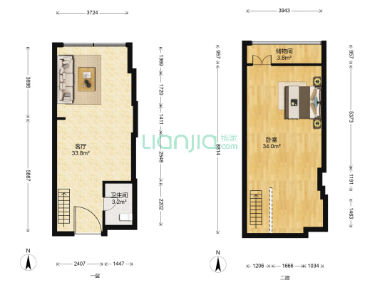 红星大厦 1室1厅1卫 51平方