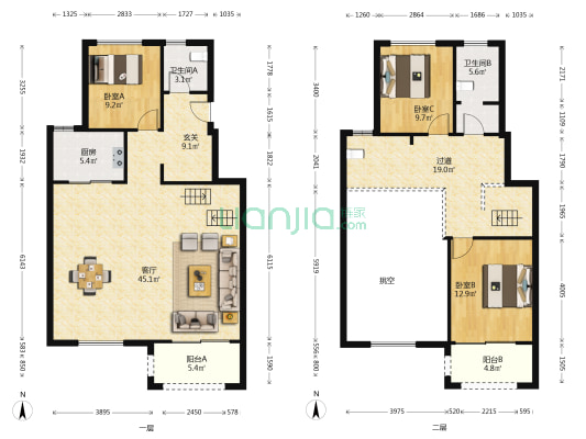 盛泽御园 3室1厅2卫 158平方
