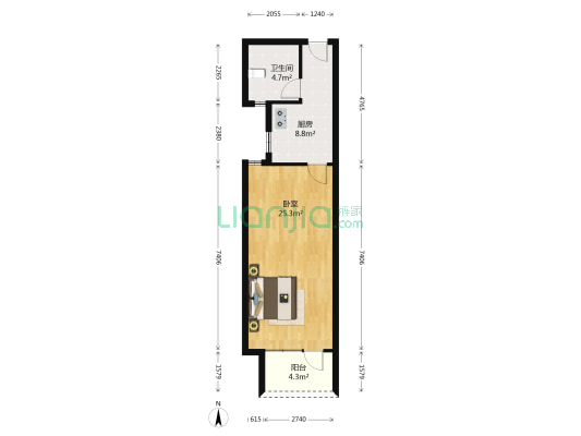 金巷小区（胶东路657弄） 1室0厅1卫 52平方