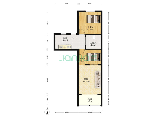 政立路545弄 2室1厅1卫 64平方