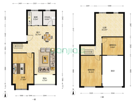 和福天地小区 1室1厅1卫 75平方