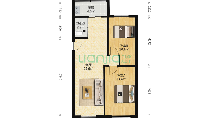 吉林省总工会宿舍二手房实景图