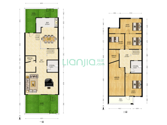 江南城 4室1厅2卫 297平方
