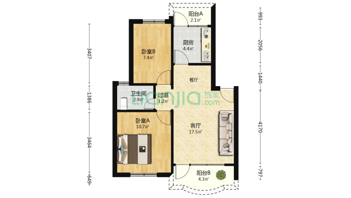众孚花园二手房实景图