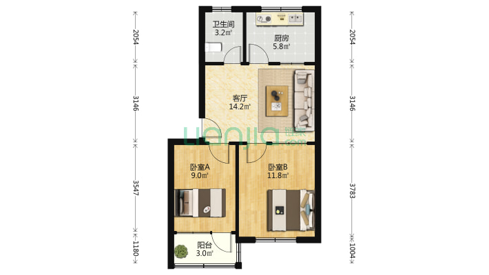 中药厂宿舍二手房实景图