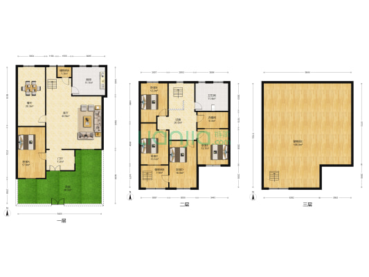 玫瑰园 5室2厅1卫 170平方