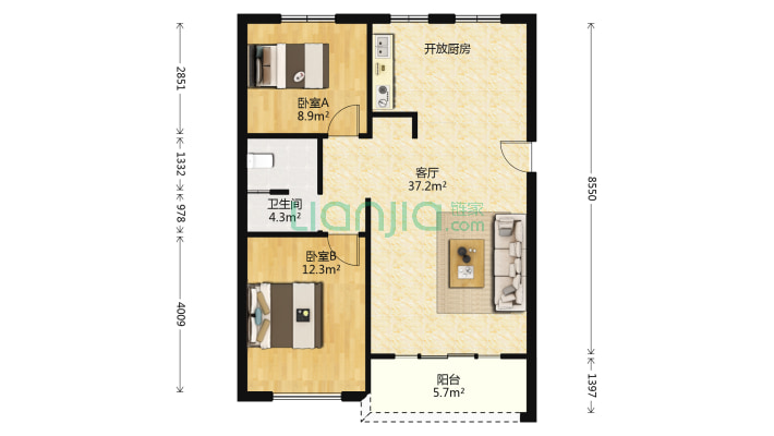 益达湖尚一品二手房实景图