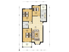 房子精装修，挨着德信公园 公摊面积小-涿州名流枫景五期户型图