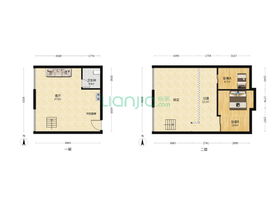 正商汇航铭筑 2室1厅1卫 71平方