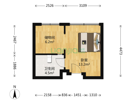 国合锦里 1室0厅1卫 38平方