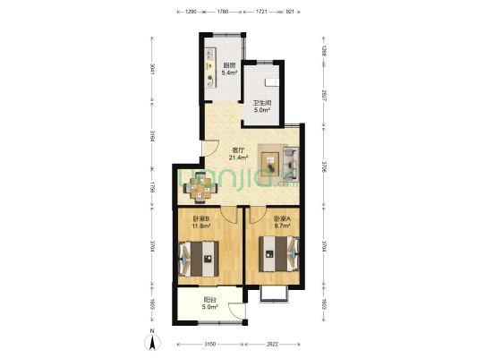 丽岛花园户型图