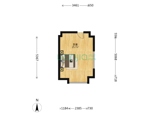 融汇公馆 1室0厅0卫 43平方