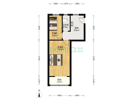 宛南四村 2室0厅1卫 47平方