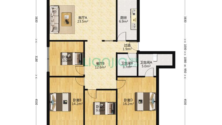 半截巷40号二手房实景图