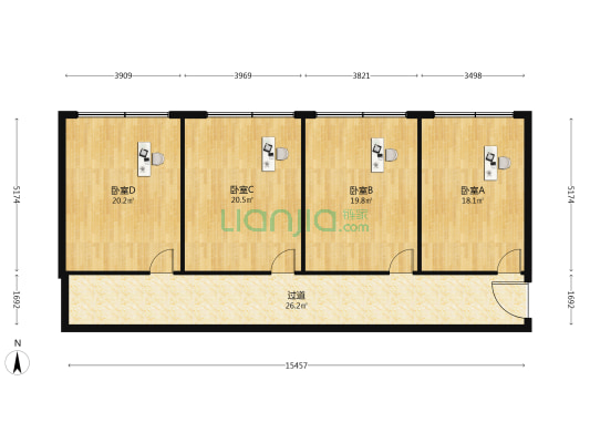 金龙楼 4室0厅0卫 140平方