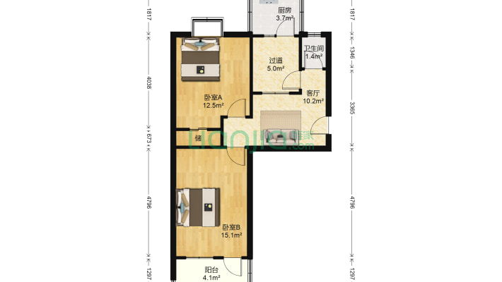 省立医院四宿舍二手房实景图