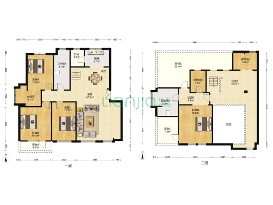 华润橡树湾一期 4室1厅2卫 230平方
