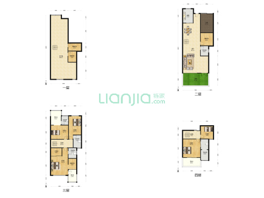 花雨亭小区 5室1厅5卫 251平方