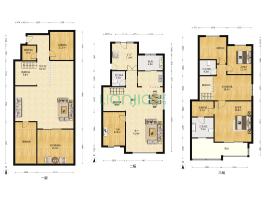 合生时代锦苑(别墅) 5室1厅3卫 378平方