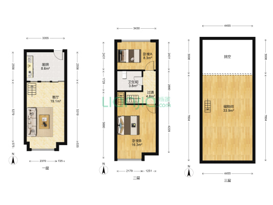 文胥广场吴宫馆 2室1厅1卫 41平方