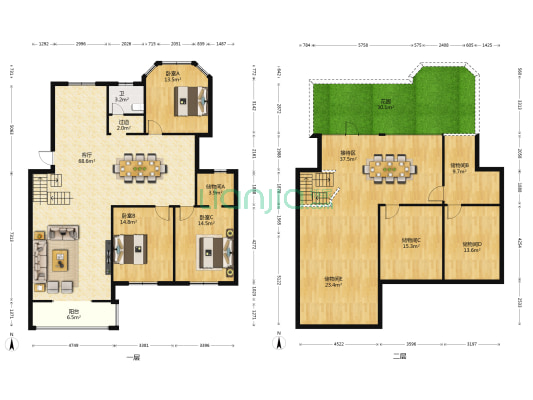 承德山庄 3室1厅1卫 150平方