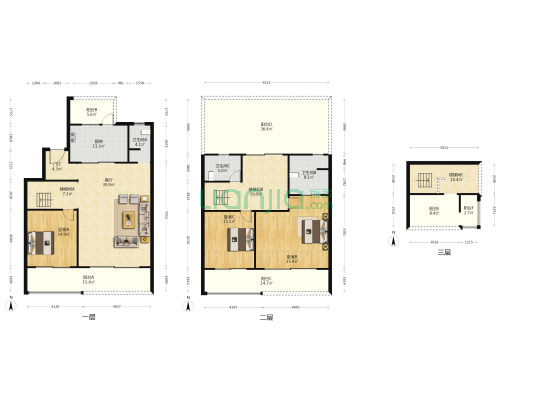 德信麓湖云庄 3室1厅3卫 231平方