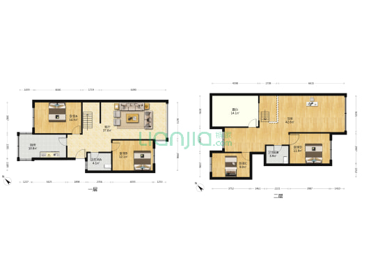 海马冲街15号 5室1厅2卫 169平方