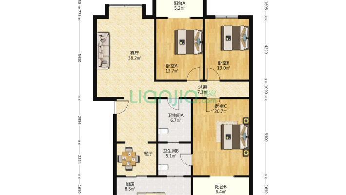 东坡区地税局家属区二手房实景图