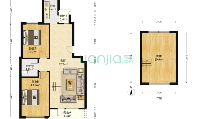 开成领地二手房实景图