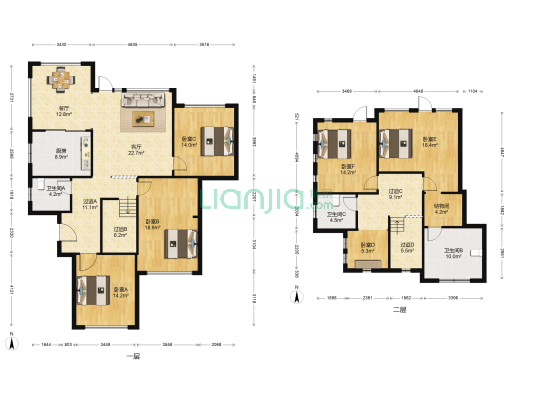 加州岛 6室2厅3卫 236平方
