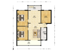 东兴小区  满五唯一  业主诚意出售  采光视野没问题-涿州东兴小区(涿州)户型图