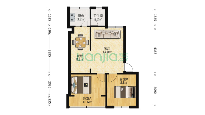 昆北辆小区二手房实景图