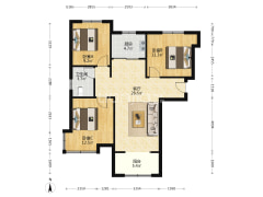 牛津花园 南北三居 精装修 可贷款-涿州鹏渤印象城牛津花园户型图