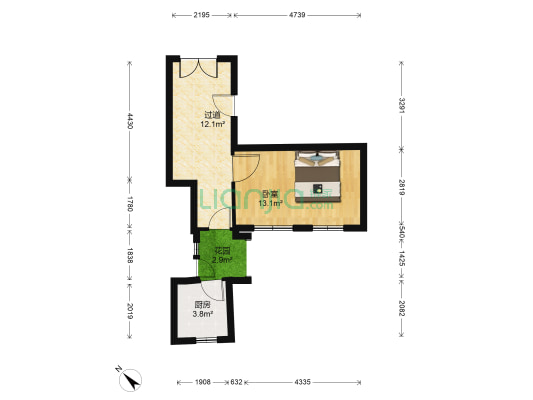 文通里 1室0厅0卫 21平方