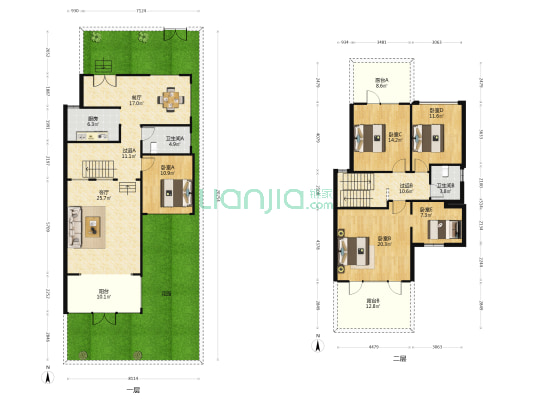 莱芜恒大金碧天下 5室2厅2卫 252平方