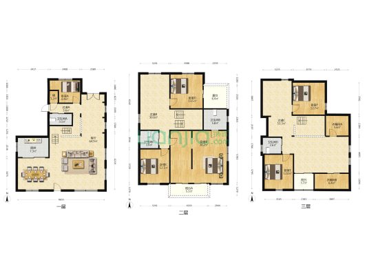 国际花园 6室1厅4卫 317平方