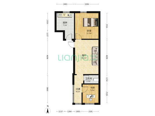 相家桥 2室1厅1卫 55平方