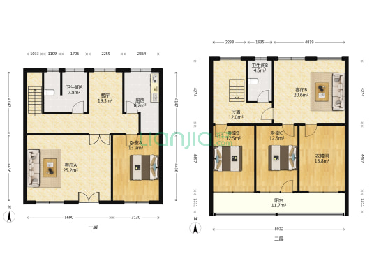 恒乐巷 3室3厅2卫 220平方