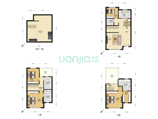 龙湖中骏光明.璟悦天著 4室1厅4卫 190平方