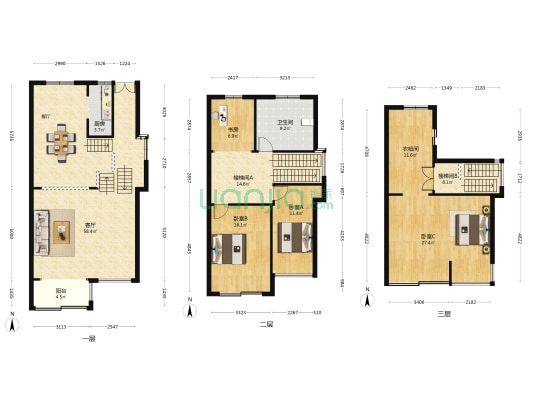 现代缘墅 4室1厅1卫 228平方