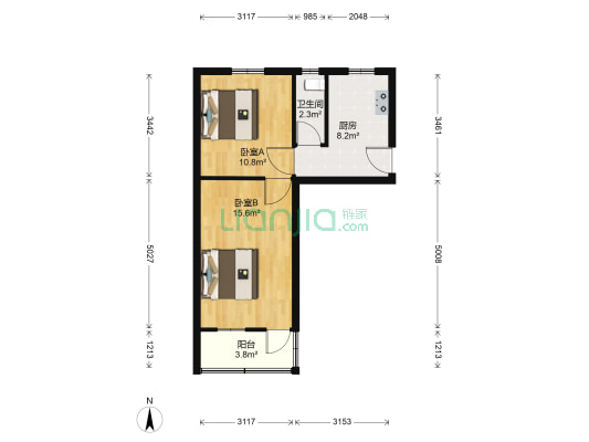 石桥里小区 2室0厅1卫 49平方