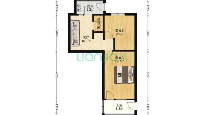 建设北路335号院二手房实景图