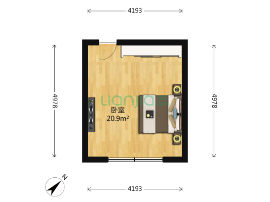 林东大楼 1室0厅0卫 21平方