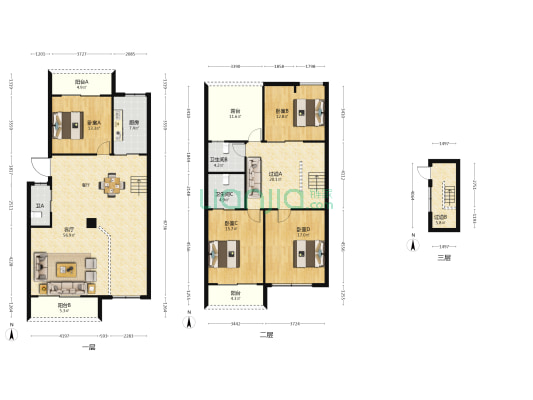 格林兰苑 4室1厅3卫 202平方