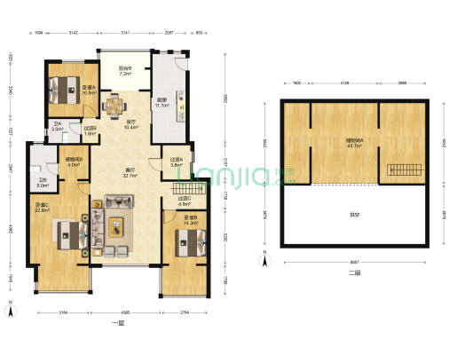 金隅乐府 3室2厅2卫 147平方