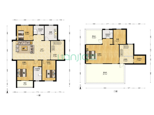 华科尚城 5室1厅3卫 210平方