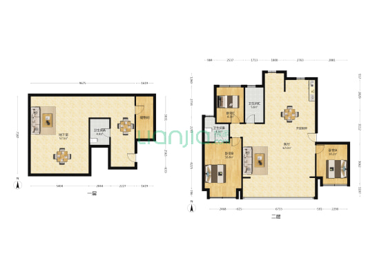 山云庭 3室1厅3卫 211平方